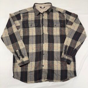 Mountain Hardwear Walcott Mens XL Plaid Flannel Shirt Jacket Lined Button Up